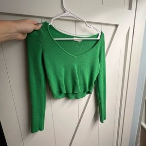 pacsun green long sleeve top